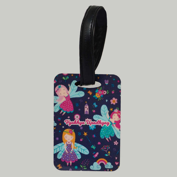 Personalized Fairy Printed Kids Luggage Tag